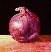 Still Life with Red Onion