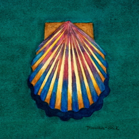 Still Life with Blue Scallop